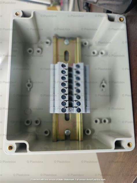 din rail in junction box|box superimposed rail din.